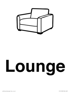 Dementia lounge sign